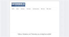 Desktop Screenshot of cateringbox.se